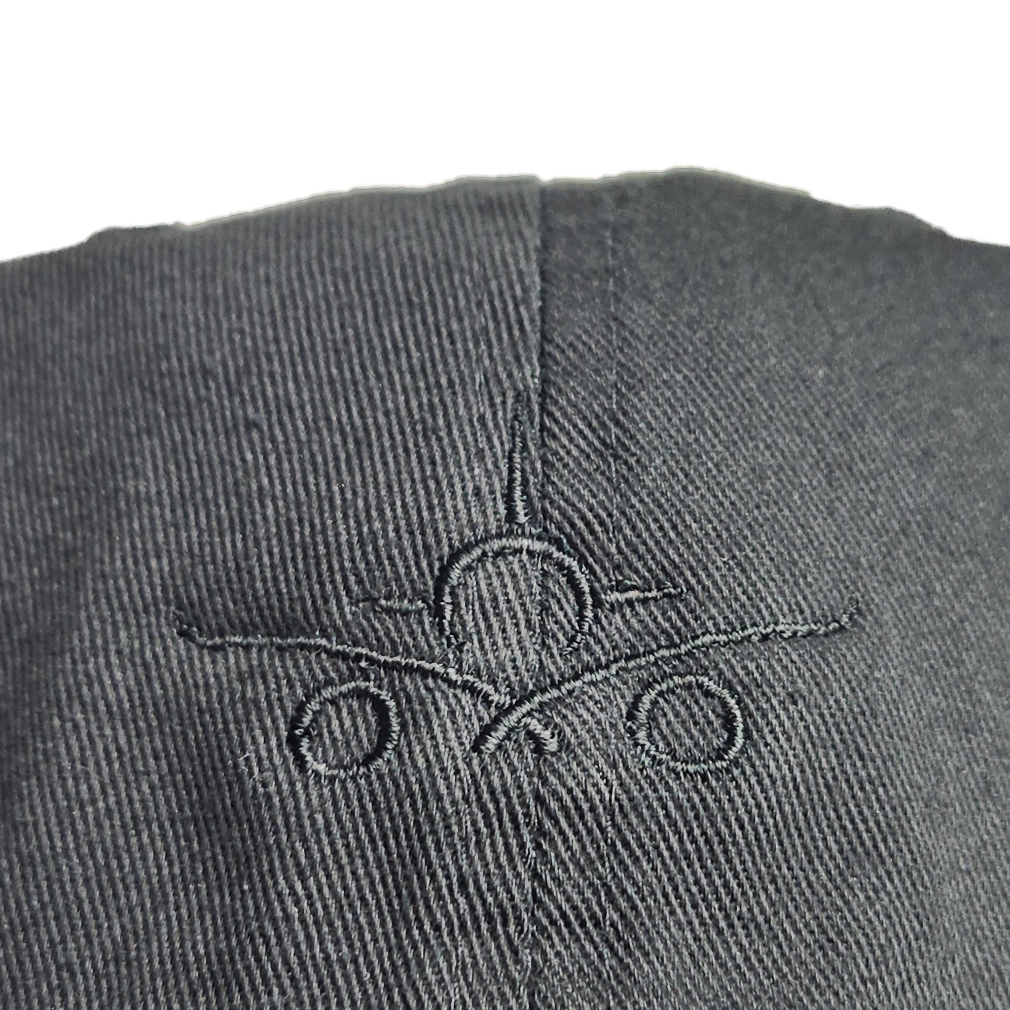 "Blackout" - Unstructured Black Aviation Dad Cap w/ Black Embroidered Logo