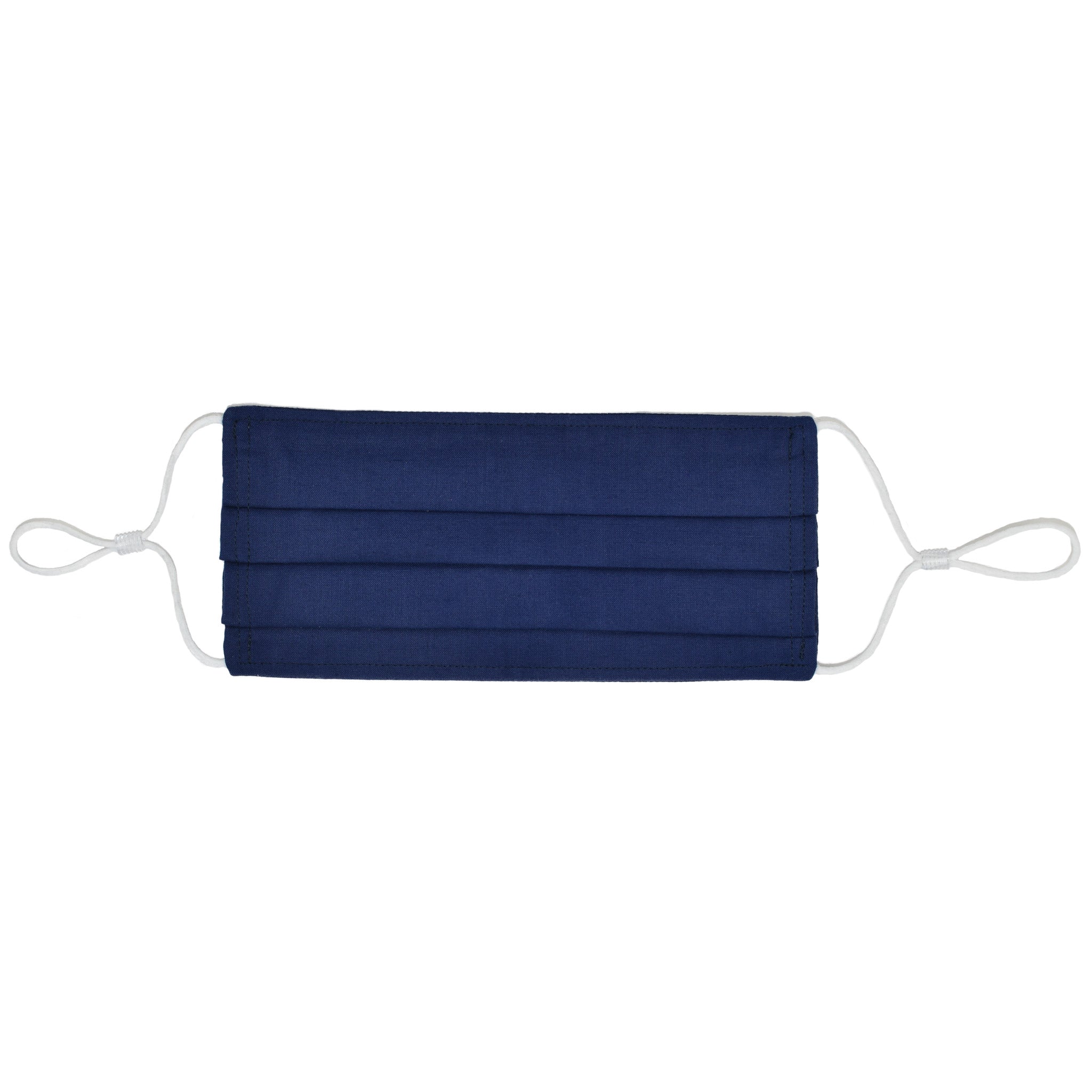 3 Layer Pleated Aviation Face Mask - Navy Blue